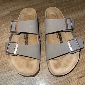Birkenstock Arizona Stone Birkibuc 39 Sandal